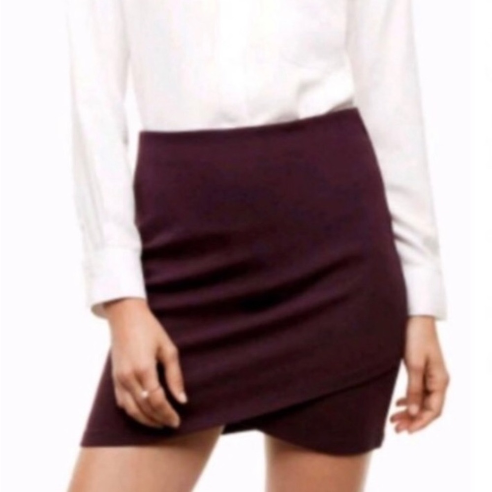 Deep Plum Aritzia Talula Primrose Skirt - new with tags